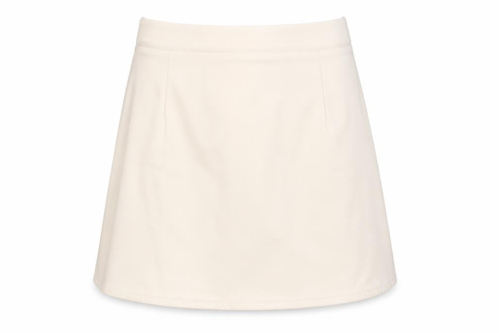 PRETTYLITTLETHING Womens Beige   A-Line Skirt Size 8