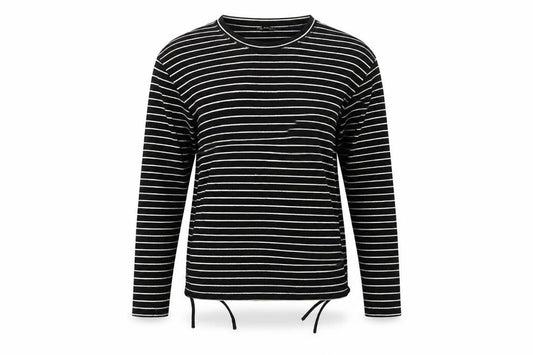 Zara Womens Black Striped  Pullover Jumper Size M