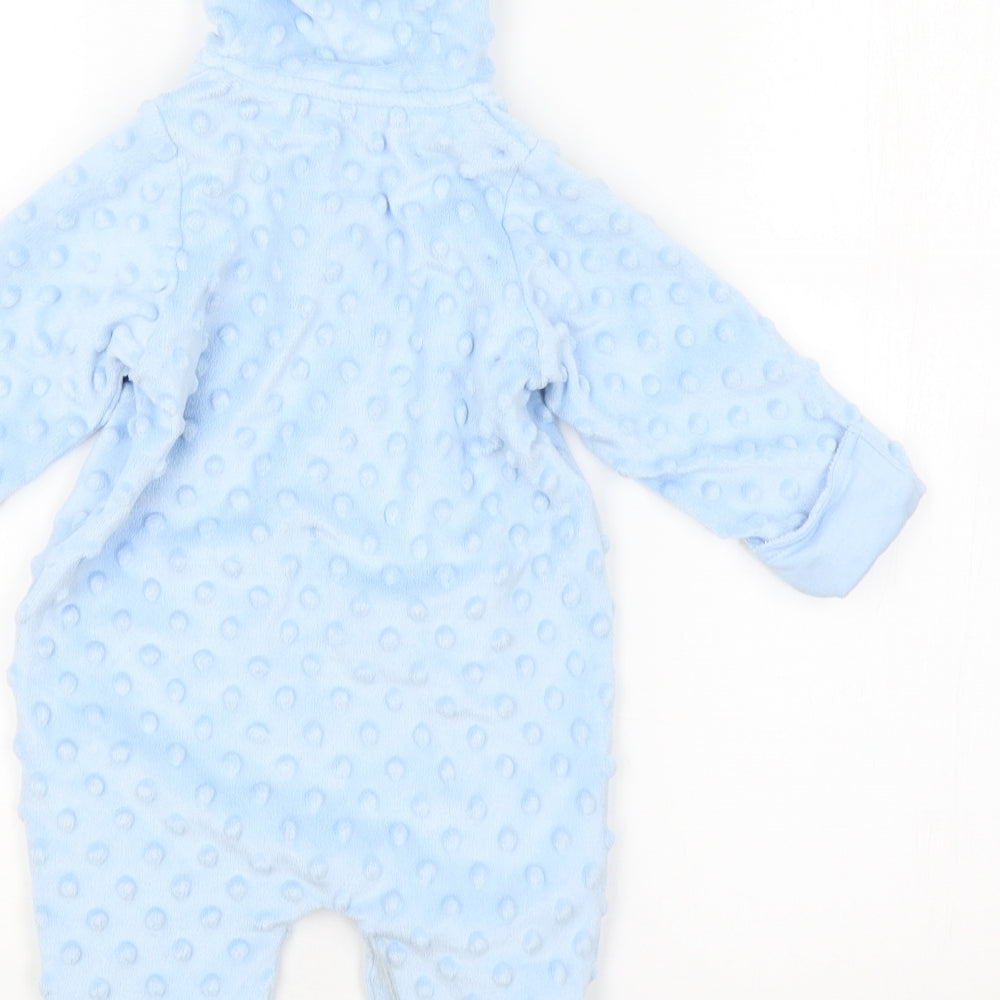 George Baby Blue Spotted  Coverall One-Piece Size 0-3 Months