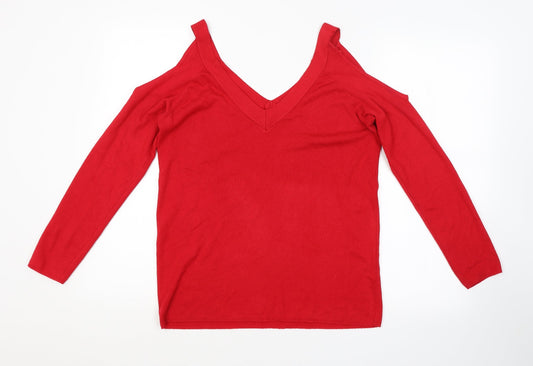 Preworn Womens Red   Pullover Jumper Size 14