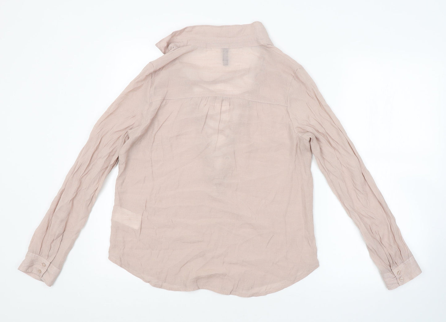 H&M Womens Pink   Basic Blouse Size 8