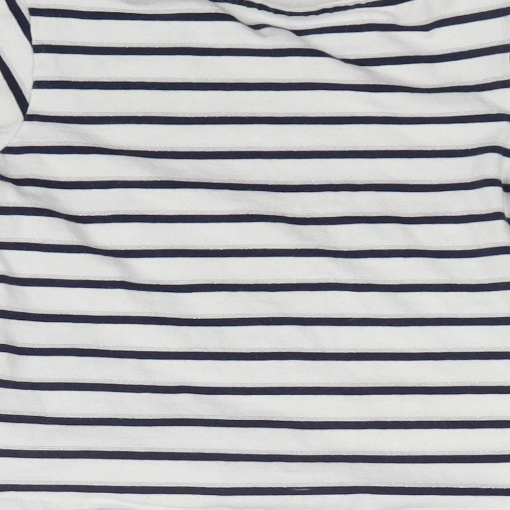 Mini Club Girls Multicoloured Striped  Basic T-Shirt Size 2-3 Years