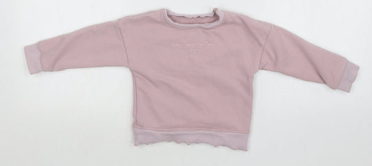 Preworn Girls Pink   Pullover Sweatshirt