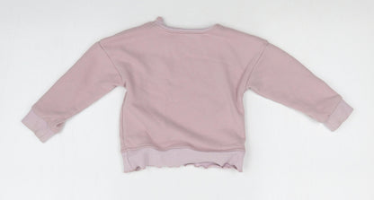 Preloved Preworn Girls Pink   Pullover Sweatshirt - Back
