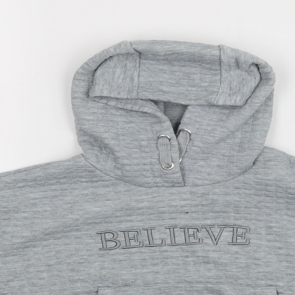 Primark Girls Grey   Pullover Hoodie Size 9-10 Years
