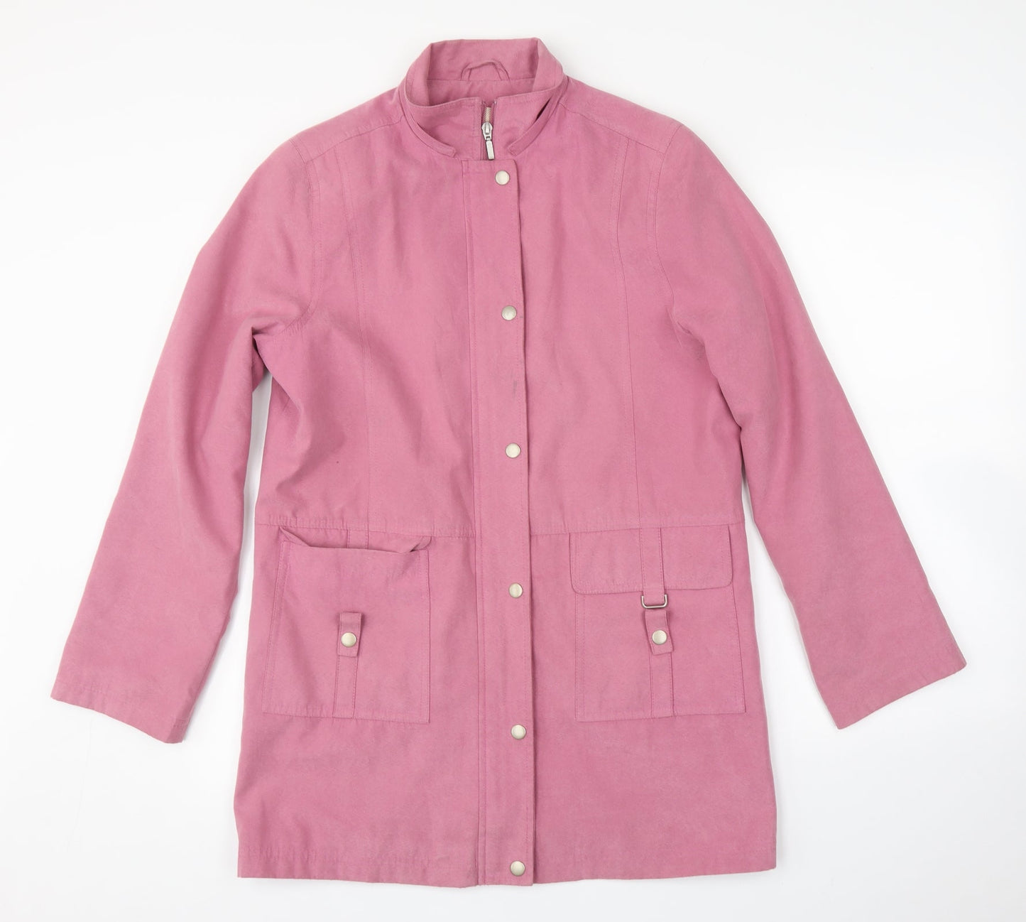 EWM Womens Pink   Overcoat Coat Size 10