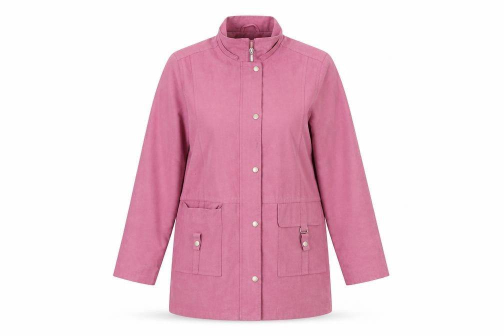EWM Womens Pink   Overcoat Coat Size 10