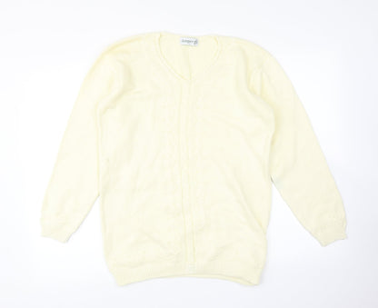 Jumper Womens Yellow   Pullover Jumper Size S