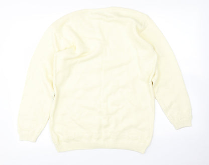 Jumper Womens Yellow   Pullover Jumper Size S