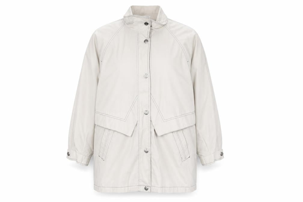 telemac Womens Beige   Overcoat Coat Size 16
