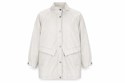 telemac Womens Beige   Overcoat Coat Size 16