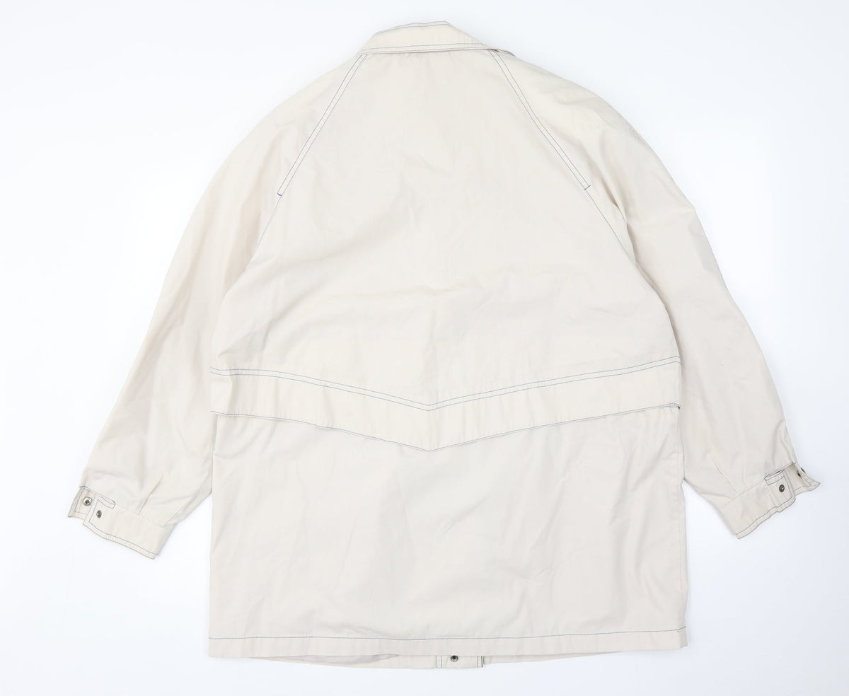 telemac Womens Beige   Overcoat Coat Size 16