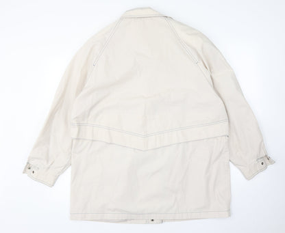 telemac Womens Beige   Overcoat Coat Size 16