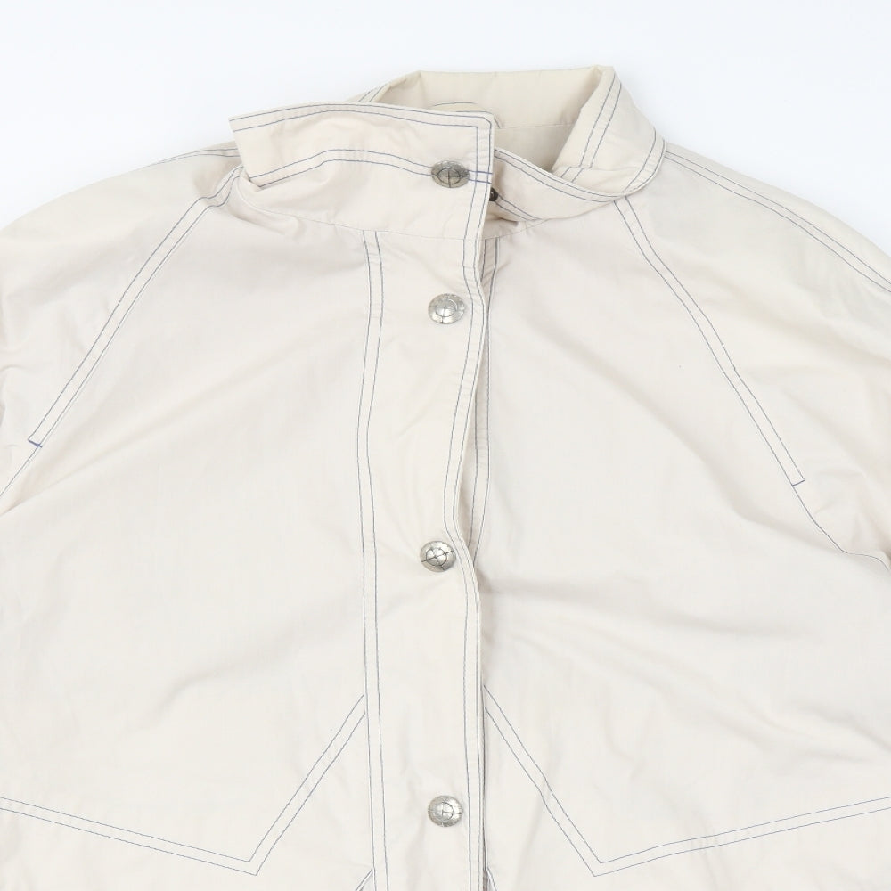 telemac Womens Beige   Overcoat Coat Size 16