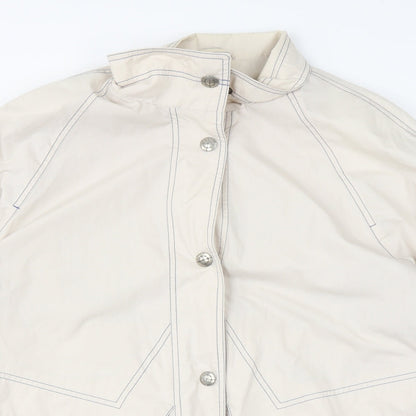 telemac Womens Beige   Overcoat Coat Size 16