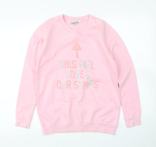 London.Co Girls Pink   Pullover Sweatshirt Size 12-13 Years