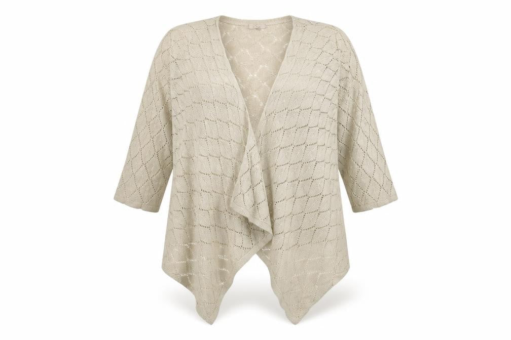 Soon Womens Beige   Wrap Jumper Size 22