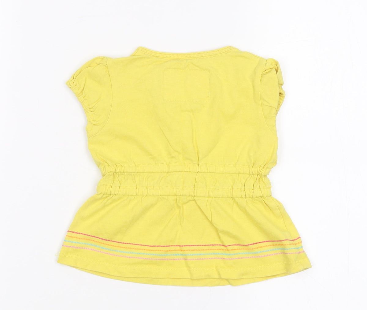 Debenhams Girls Yellow   Basic T-Shirt Size 12-18 Months