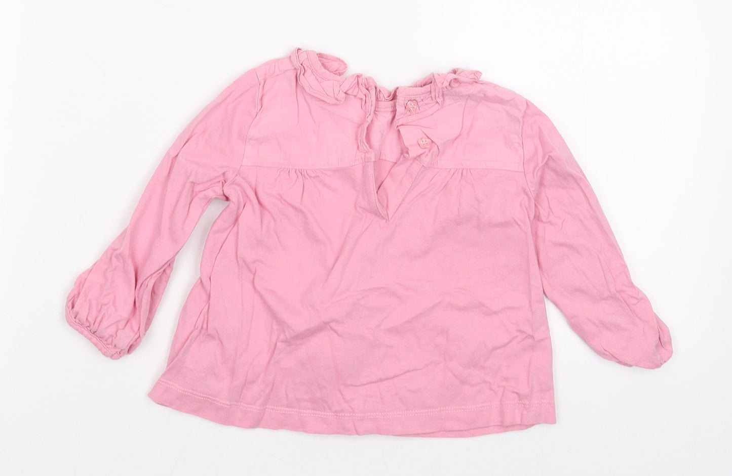 Monsoon Girls Pink   Basic T-Shirt Size 6-9 Months