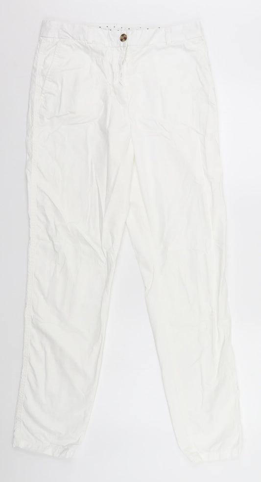 Preworn Womens White   Trousers  Size L L29 in