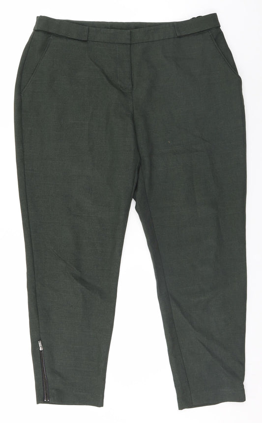 Dorothy Perkins Womens Brown   Trousers  Size 14 L26 in