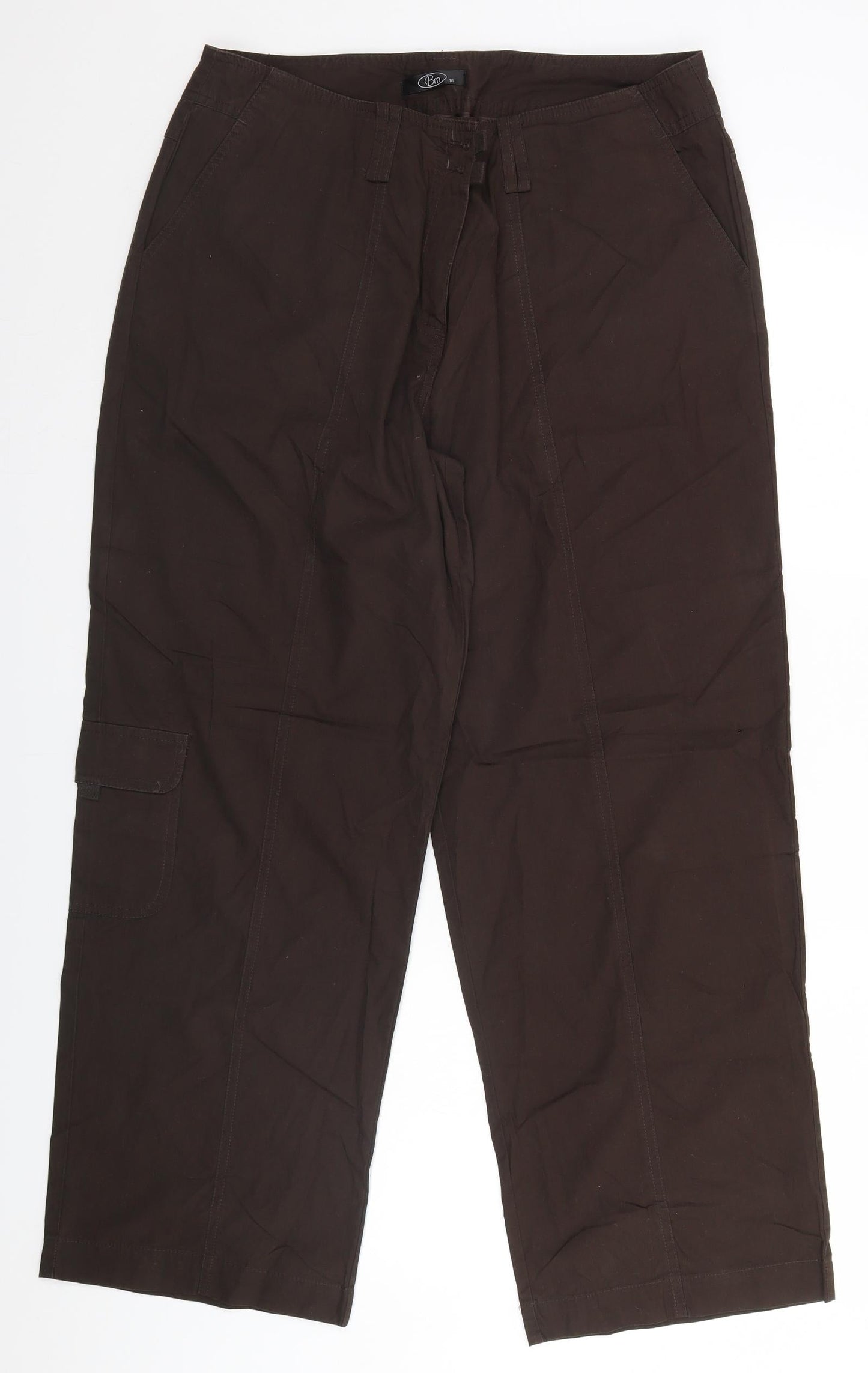 BM Womens Brown   Trousers  Size 16 L26 in