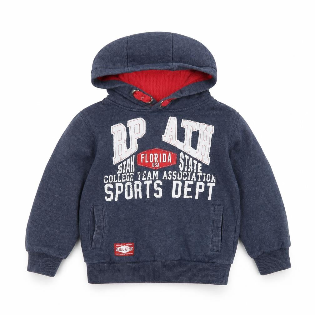 Rebel Boys Blue   Pullover Hoodie Size 3-4 Years