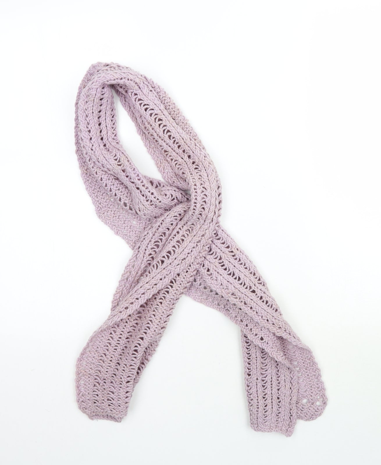 Preworn Womens Pink  Knit  Scarf