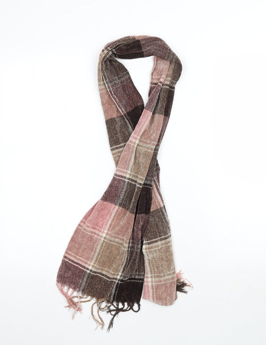Preworn Womens Multicoloured Plaid Knit  Scarf