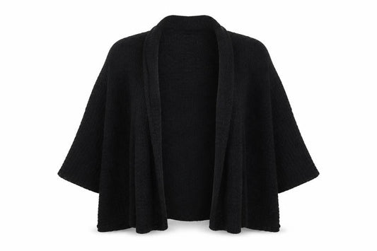George Womens Black  Knit Cardigan Jumper Size 12  - Waterfall