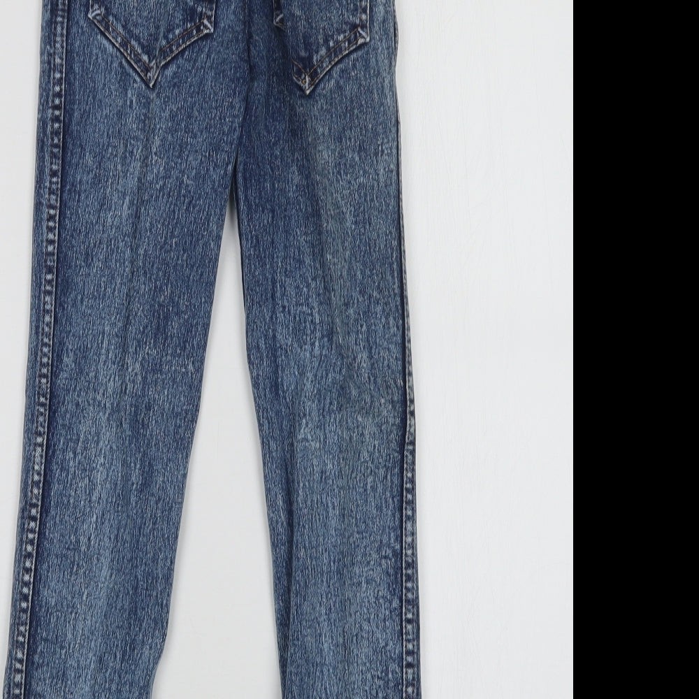 Preworn Womens Blue  Denim Straight Jeans Size 23 in L24 in