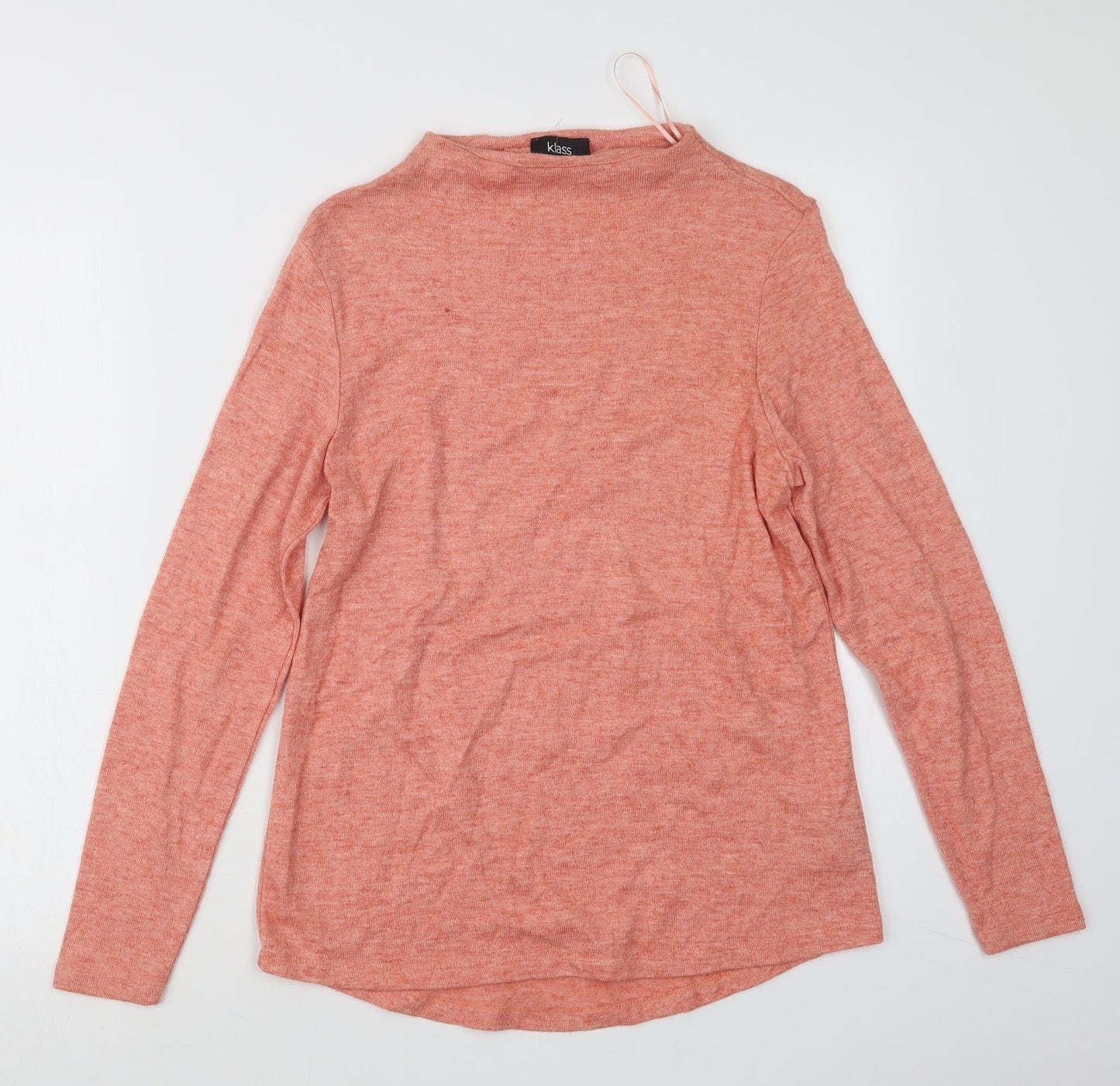 Klass Womens Pink  Knit Pullover Jumper Size S