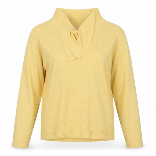 EWM Womens Yellow  Knit Pullover Jumper Size 14