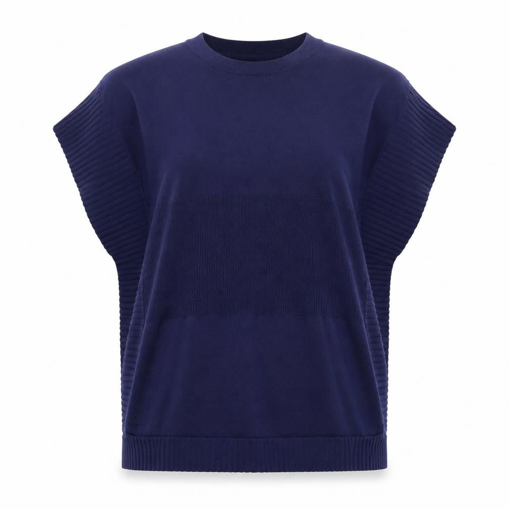 Vida Vi Womens Blue  Knit Pullover Jumper Size S