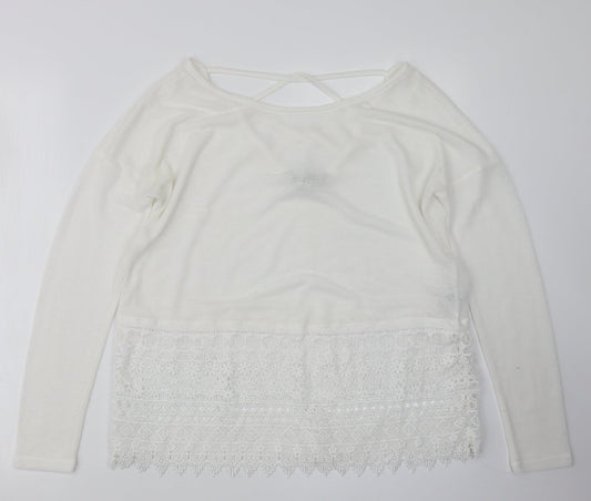 NEXT Womens White   Pullover Jumper Size 10