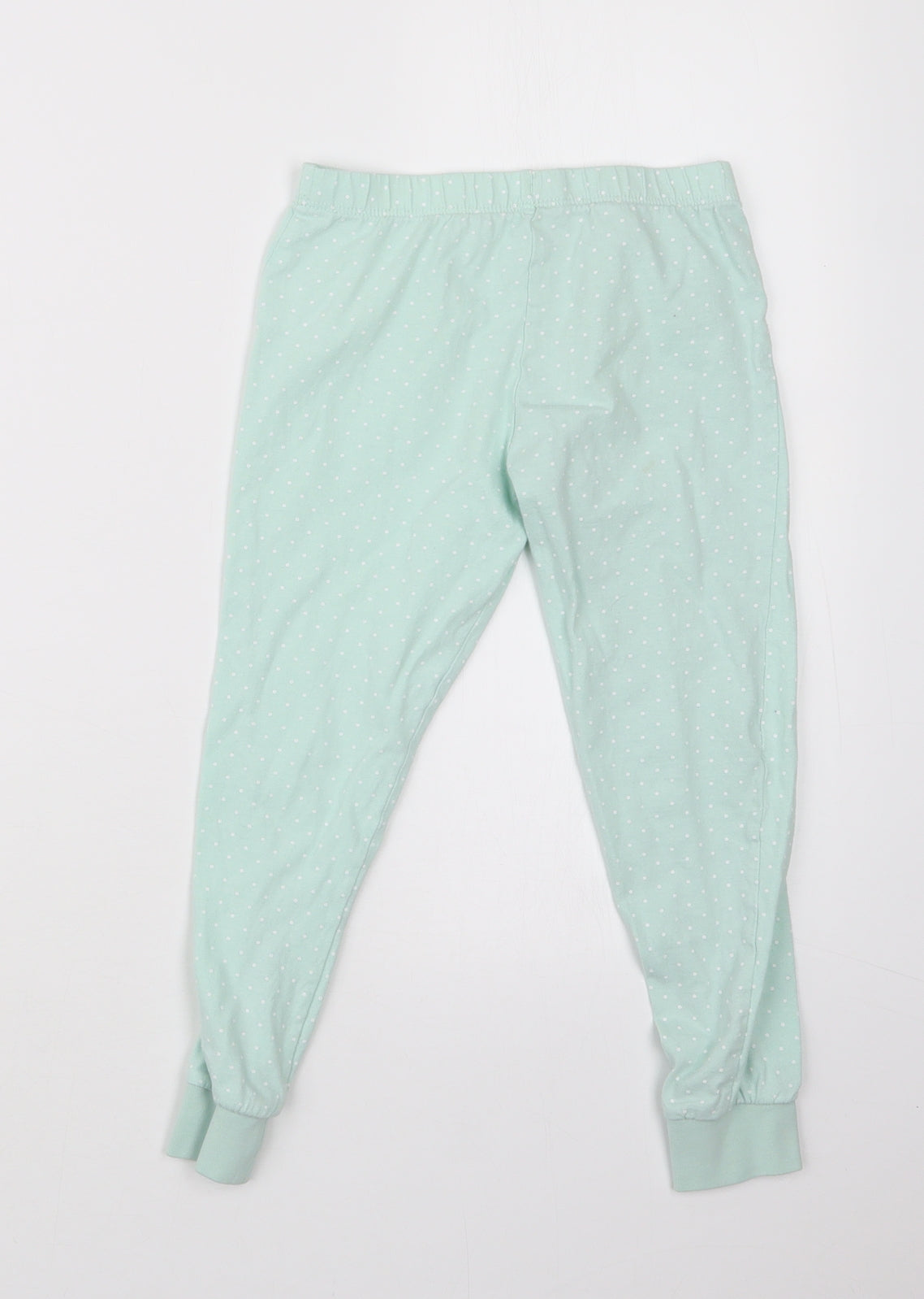 F&F Girls Green Polka Dot  Carrot Trousers Size 6-7 Years