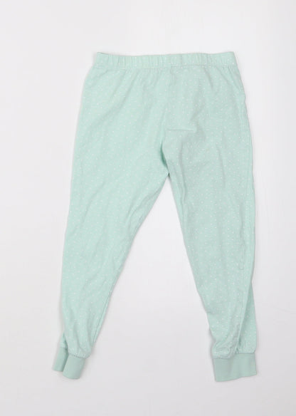 F&F Girls Green Polka Dot  Carrot Trousers Size 6-7 Years