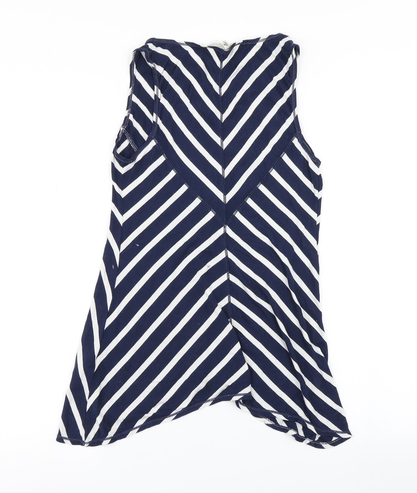 Max Studio Womens Blue Striped  Basic Tank Size S