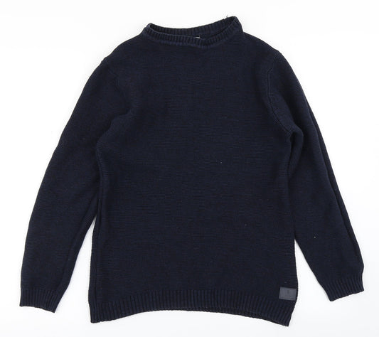 2nd Chapter Mens Blue  Knit Pullover Jumper Size S