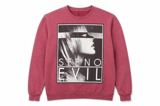 Crafted Mens Red   Pullover Sweatshirt Size S