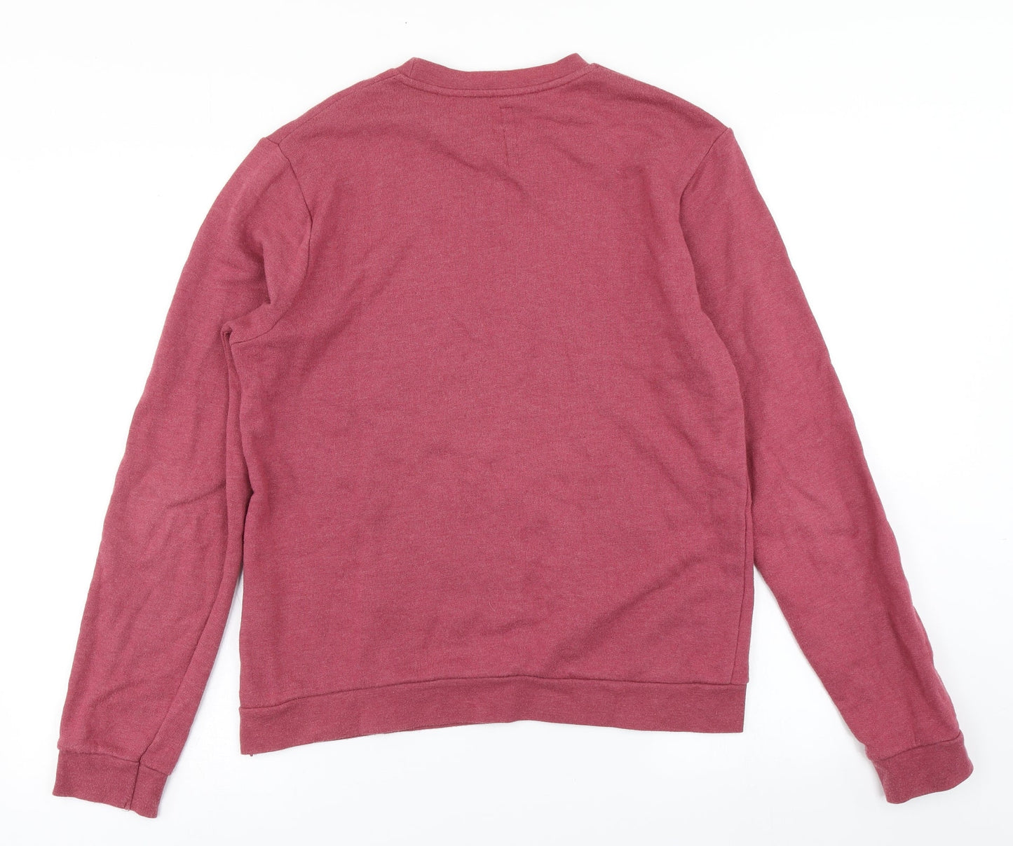 Crafted Mens Red   Pullover Sweatshirt Size S