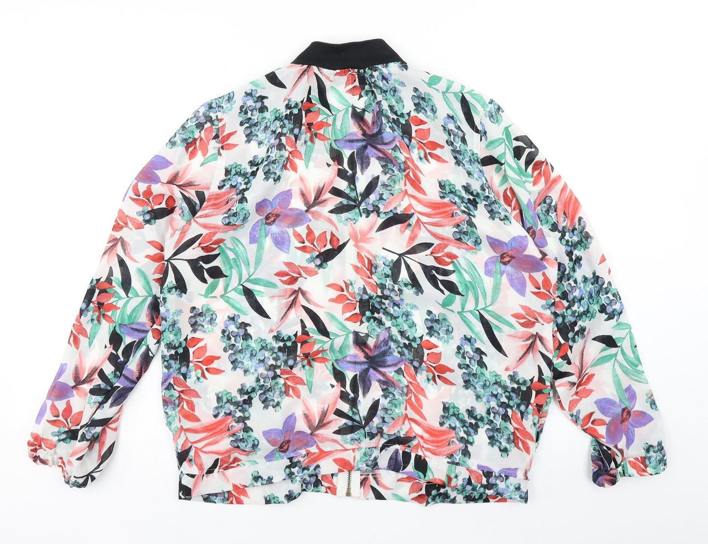 Innocence Womens White Floral  Jacket  Size 14