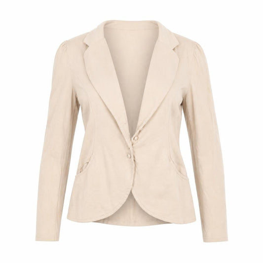 Front view of Miss Selfridge women’s pink jacket, size UK 12