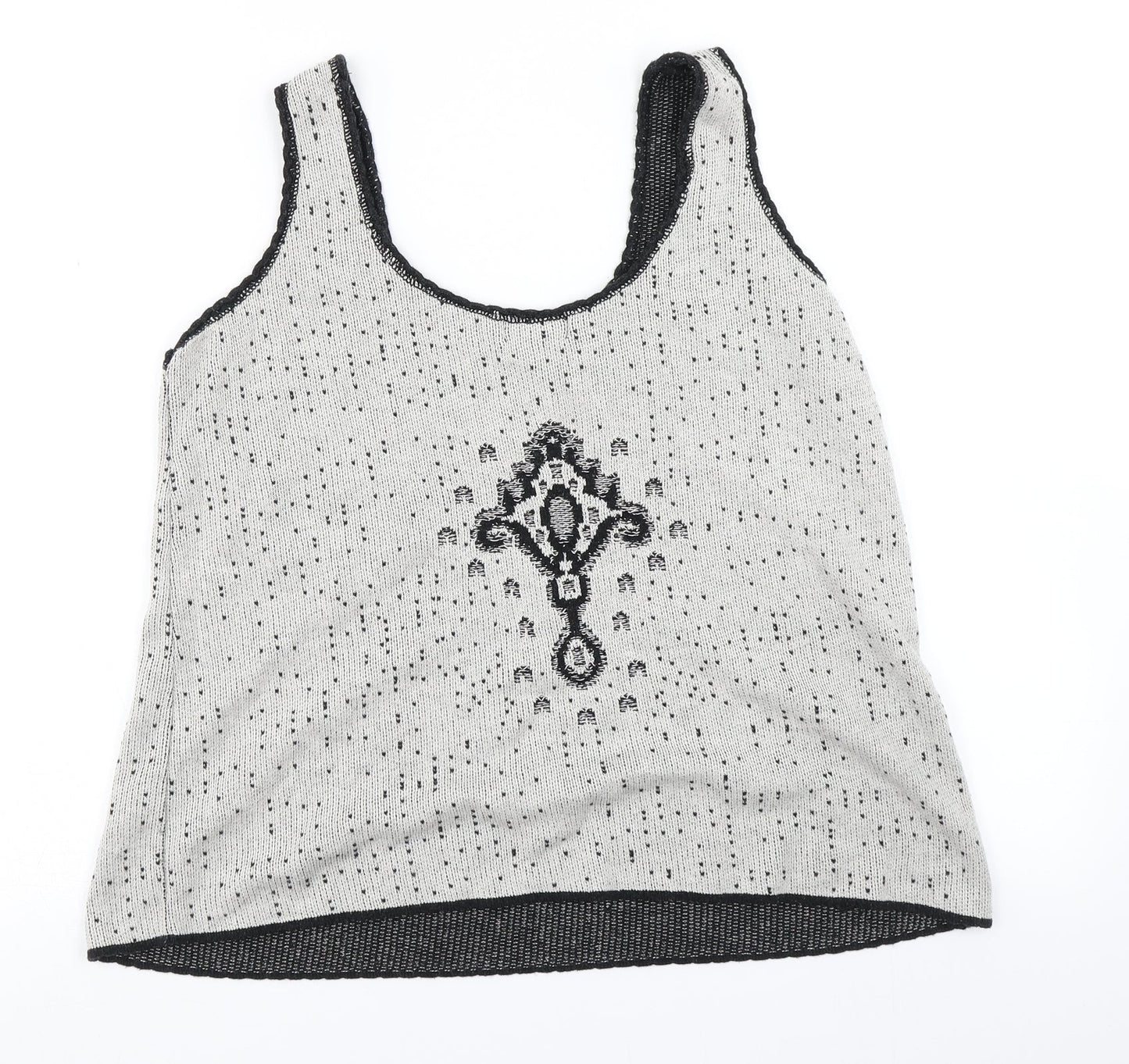 G21 Womens Grey  Knit Basic Tank Size 14
