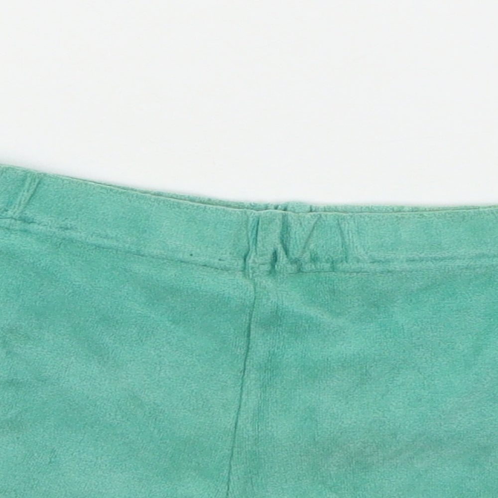 St Micheal Girls Green  Jersey Sweat Shorts Size 7-8 Years