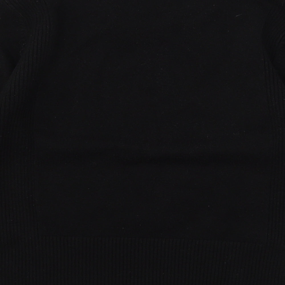 Paramour Womens Black  Knit Pullover Jumper Size XL