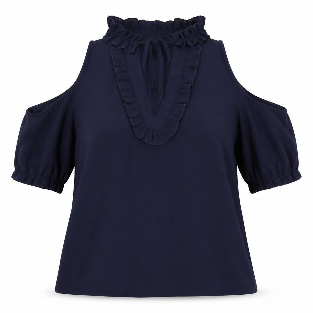 Urban Mist Womens Blue   Basic Blouse Size 10