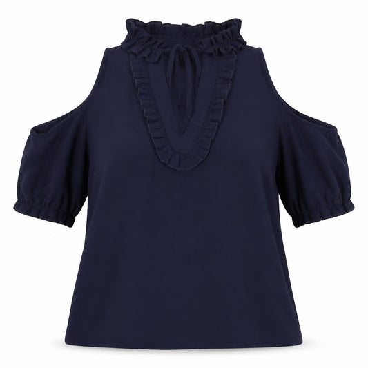 Urban Mist Womens Blue   Basic Blouse Size 10