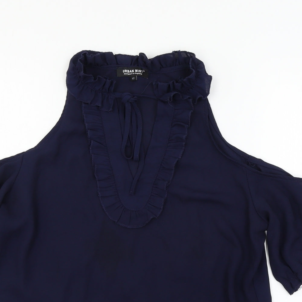 Urban Mist Womens Blue   Basic Blouse Size 10