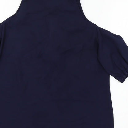 Urban Mist Womens Blue   Basic Blouse Size 10